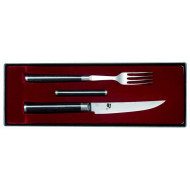 Fork/Steak knife set with table rest Shun classic (DM-0907) - Kai
