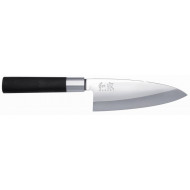 Deba Knife 15cm (6") Wasabi Black (6715D) - Kai