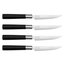 Steak Knife Set (4pcs) Wasabi Black (67S-404) - Kai