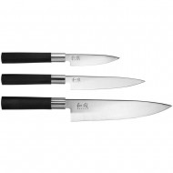 Knife set Wasabi Black Utility knives & Chef's knife- Kai
