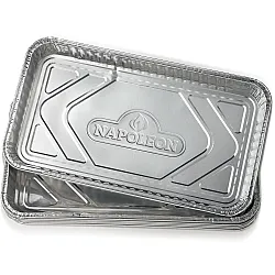 Large disposable aluminum grease trays (pack of 5)- Napoleon
