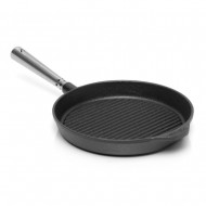 Grill pan cast iron 25 cm with stainless steel handle (SK25)- Skeppshult