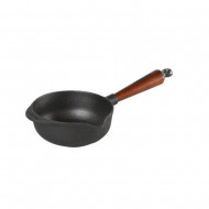 Sauce pan cast iron 1.0lt  with wooden handle (SK27)- Skeppshult