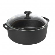 Stew pot cast iron 5.5lt with glass lid (SK510)- Skeppshult